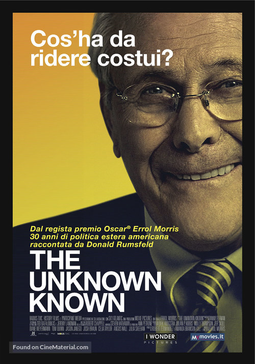 The Unknown Known - Italian Movie Poster