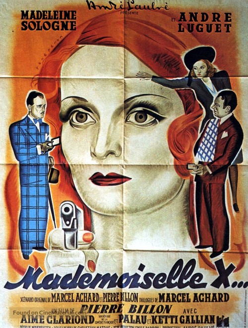 Mademoiselle X - French Movie Poster