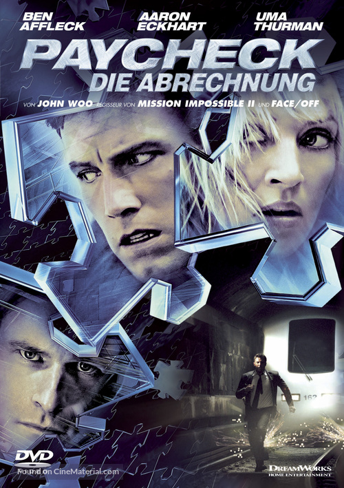 Paycheck - German DVD movie cover