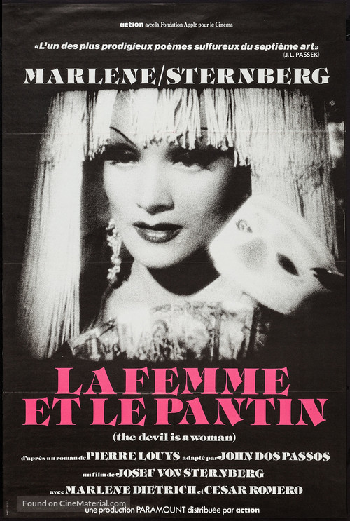 The Devil Is a Woman - French Re-release movie poster