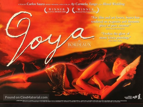 Goya en Burdeos - British Movie Poster