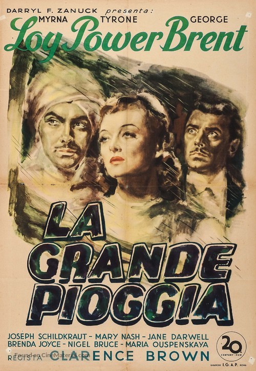 The Rains Came - Italian Movie Poster