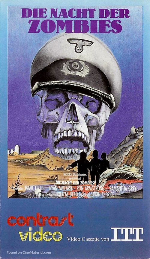 Night of the Zombies - German VHS movie cover