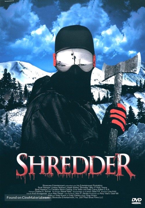 Shredder - German DVD movie cover