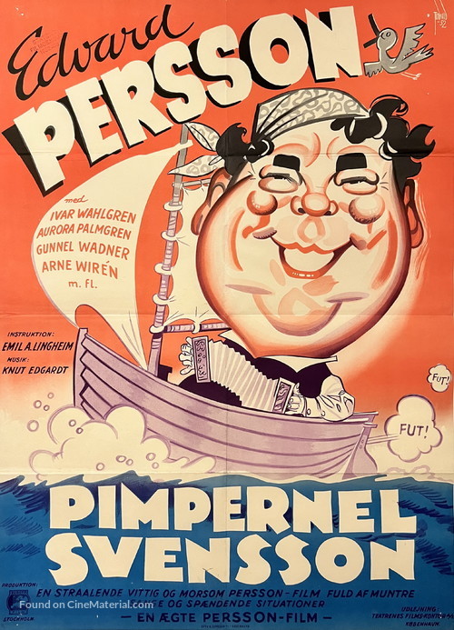 Pimpernel Svensson - Danish Movie Poster
