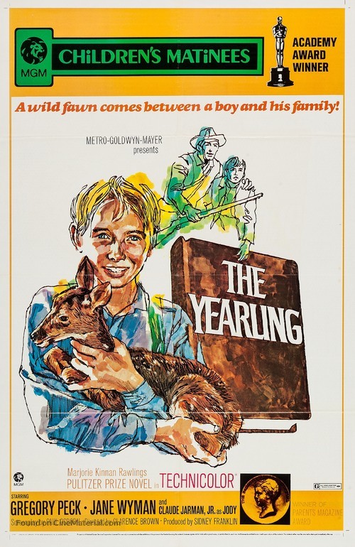 The Yearling - Re-release movie poster