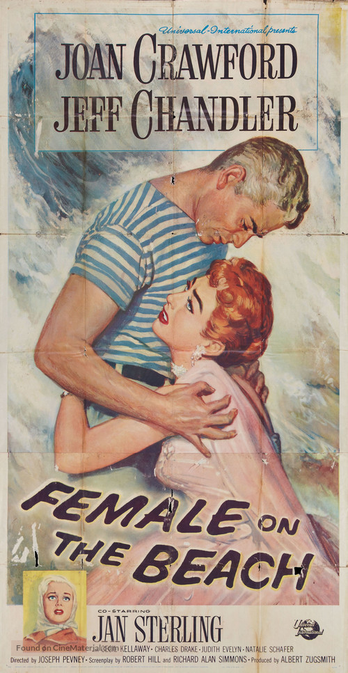 Female on the Beach (1955) movie poster