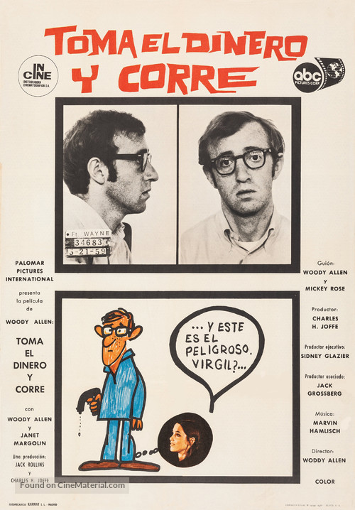 Take the Money and Run - Spanish Movie Poster