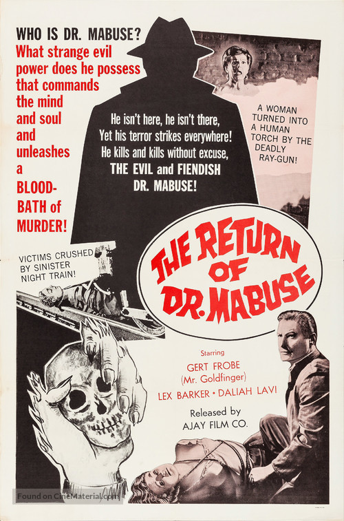 Im Stahlnetz des Dr. Mabuse - Movie Poster
