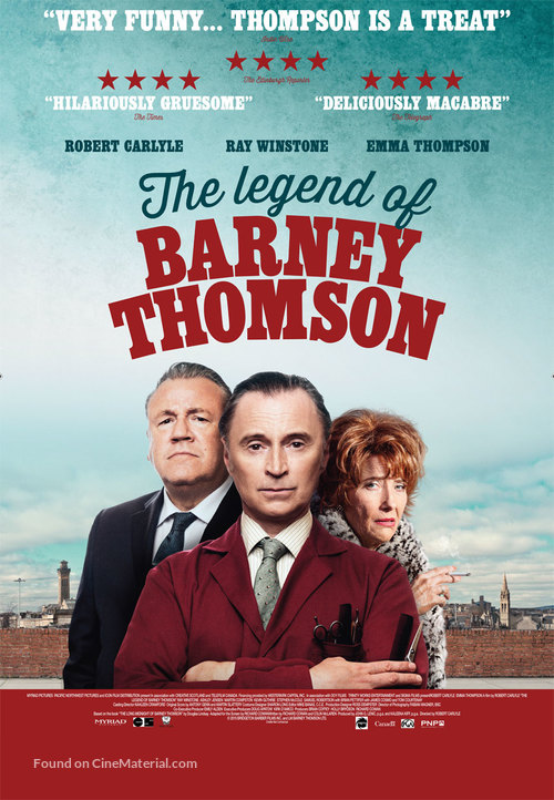 The Legend of Barney Thomson - Canadian Movie Poster