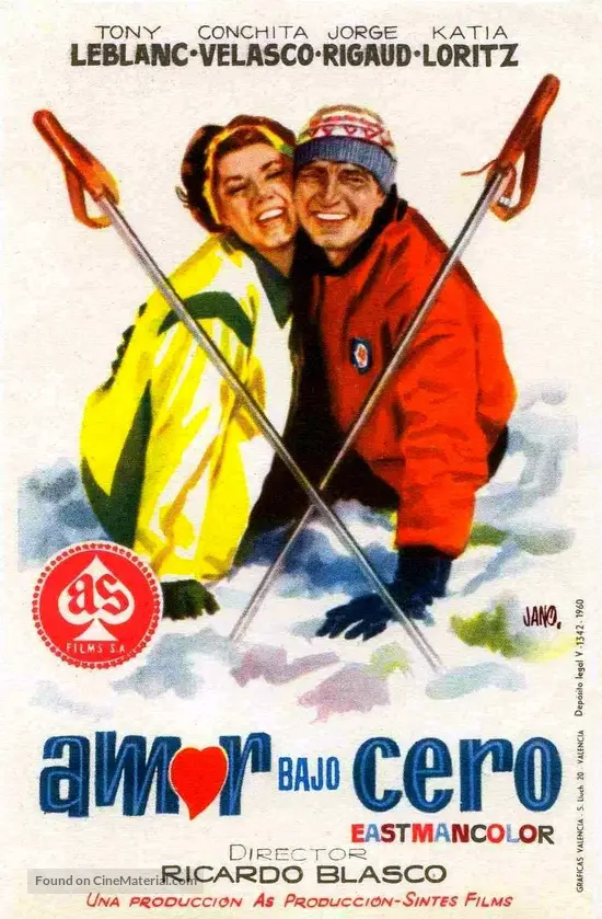 Amor bajo cero - Spanish Movie Poster