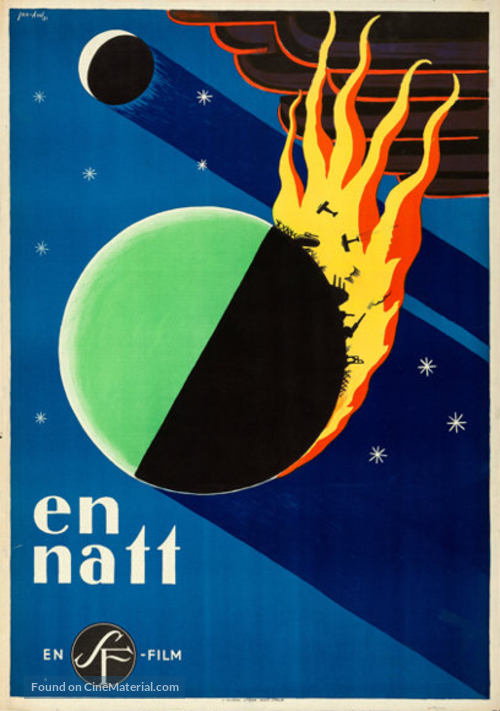 En natt - Swedish Movie Poster