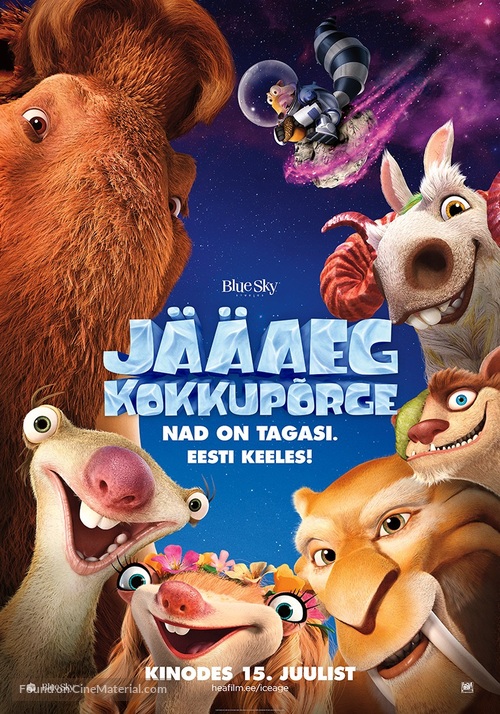 Ice Age: Collision Course - Estonian Movie Poster