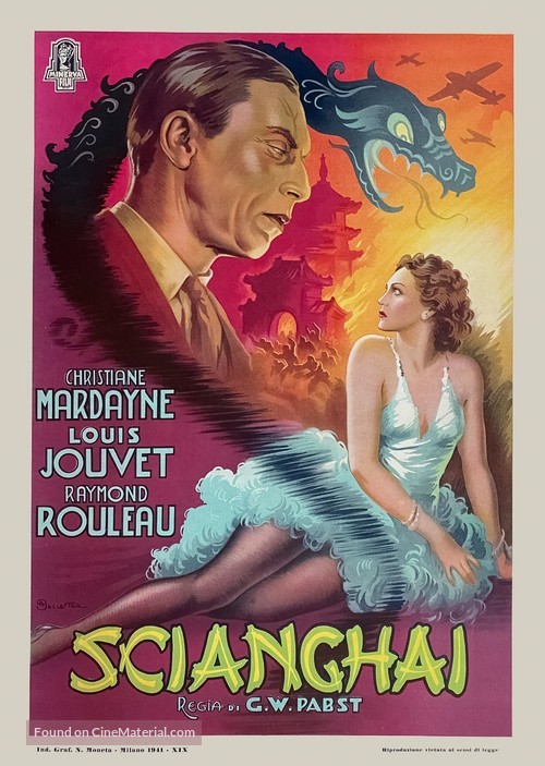 Drame de Shangha&iuml;, Le - Italian Movie Poster