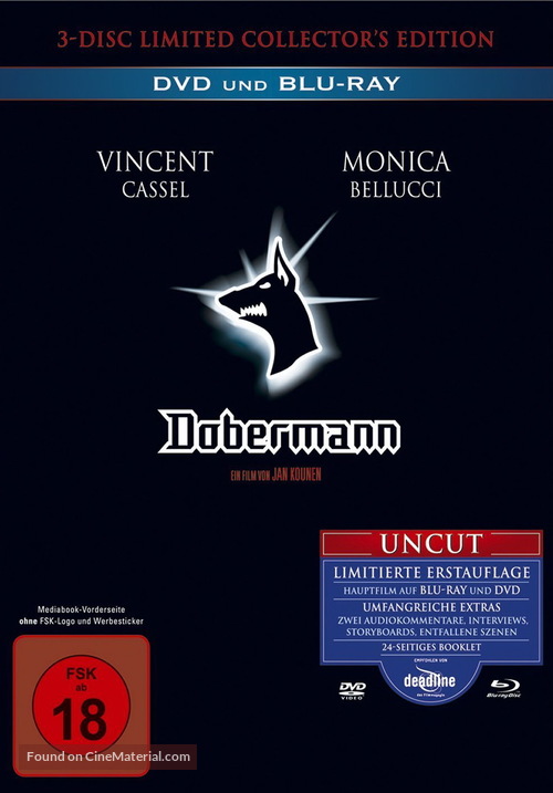 Dobermann - German Blu-Ray movie cover