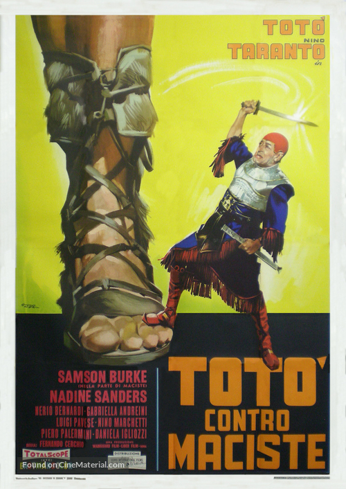 Tot&ograve; contro Maciste - Italian Movie Poster