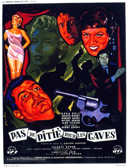 Pas de piti&eacute; pour les caves - French Movie Poster