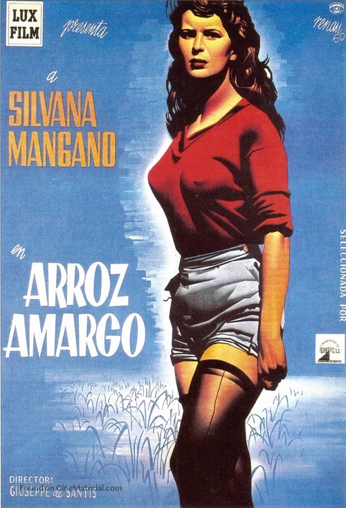 Riso amaro - Mexican Movie Poster