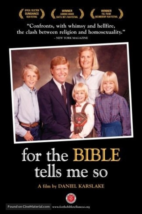 For the Bible Tells Me So - DVD movie cover