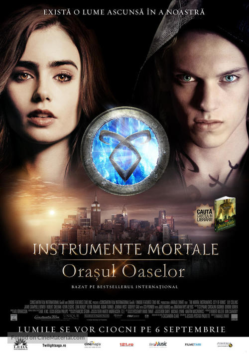 The Mortal Instruments: City of Bones - Romanian Movie Poster