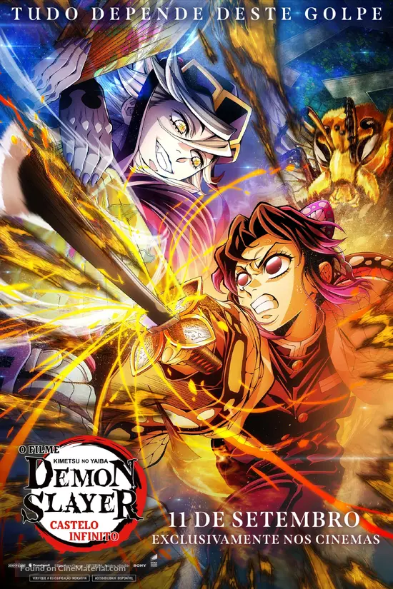 Gekij&ocirc;-ban Kimetsu no Yaiba Mugen J&ocirc;-hen - Brazilian Movie Poster