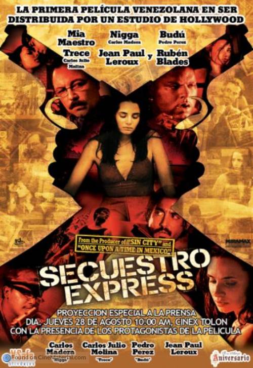 Secuestro Express - Venezuelan poster
