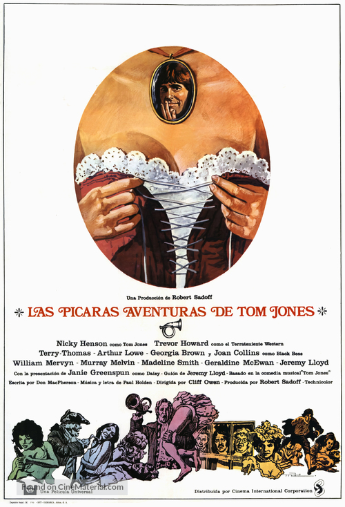 The Bawdy Adventures of Tom Jones - Spanish Movie Poster