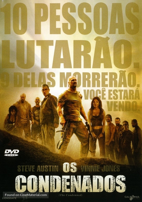 The Condemned - Brazilian DVD movie cover