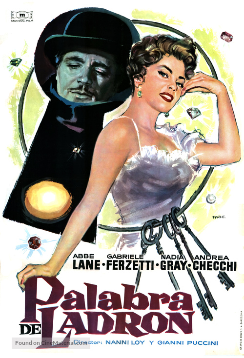 Parola di ladro - Spanish Movie Poster