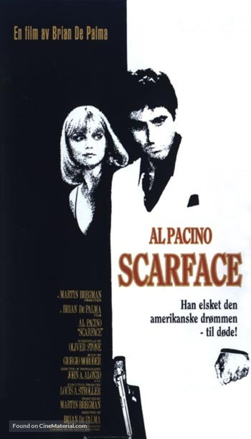 Scarface - Danish Movie Cover