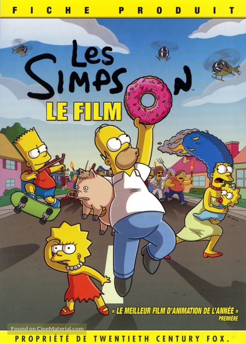 The Simpsons Movie - French DVD movie cover