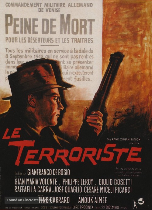 Il terrorista - French Movie Poster