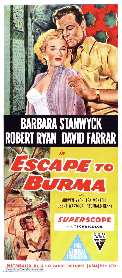 Escape to Burma - Australian Movie Poster