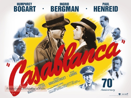 Casablanca - British Re-release movie poster