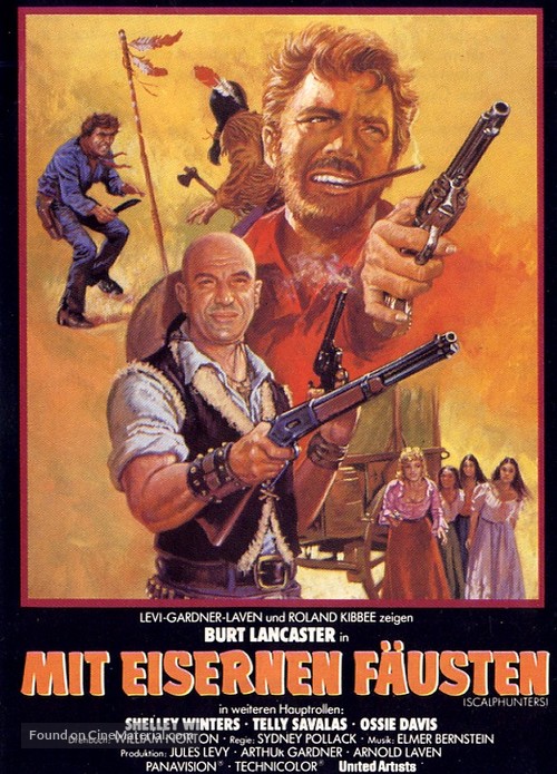 The Scalphunters - German Movie Poster