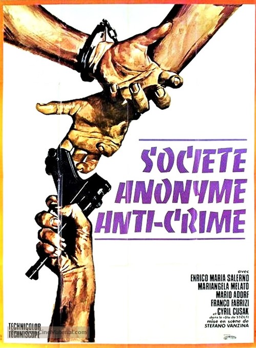 La polizia ringrazia - French Movie Poster