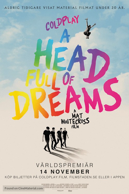 Coldplay: A Head Full of Dreams - Swedish Movie Poster