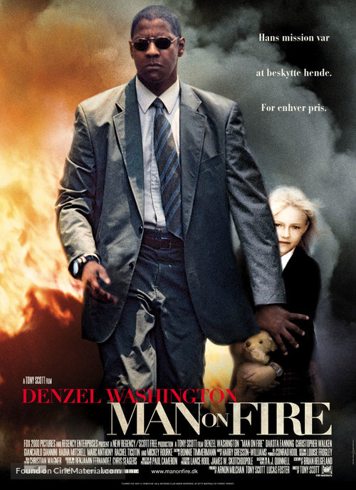 Man on Fire - Danish Movie Poster