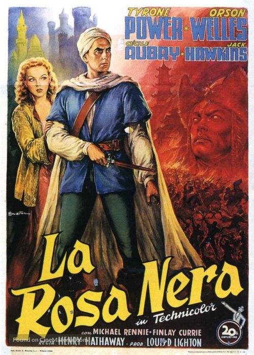 The Black Rose - Italian Movie Poster