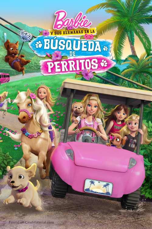 Barbie &amp; Her Sisters in a Puppy Chase - Mexican Movie Cover