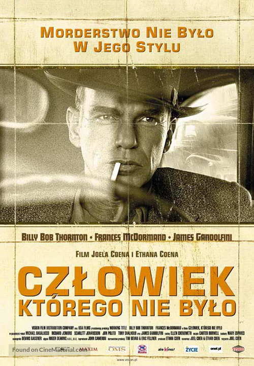 The Man Who Wasn&#039;t There - Polish poster