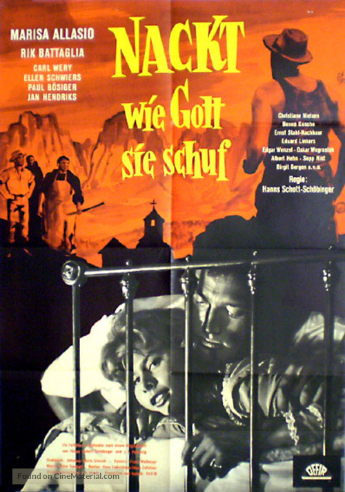 Nackt, wie Gott sie schuf - German Movie Poster