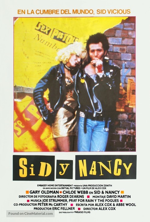 Sid and Nancy - Spanish Movie Poster
