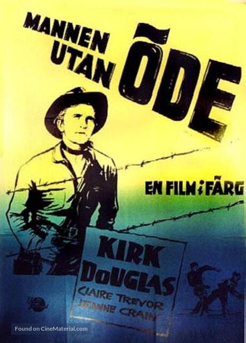 Man Without a Star - Swedish Movie Poster