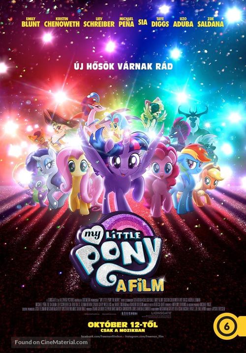 My Little Pony : The Movie - Hungarian Movie Poster