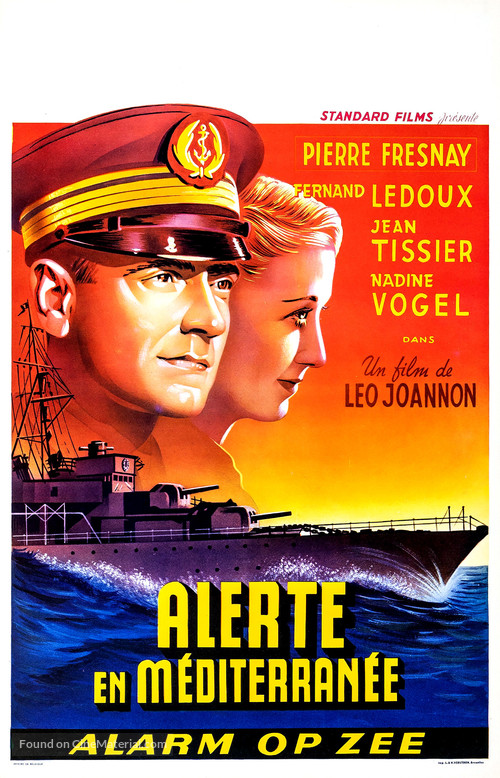 Alerte en M&eacute;diterran&eacute;e - Belgian Movie Poster