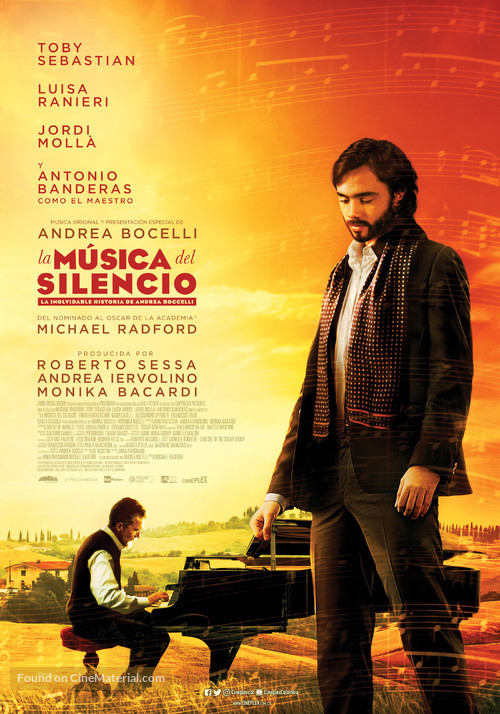 La musica del silenzio - Colombian Movie Poster