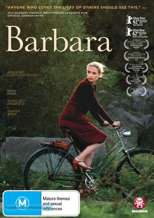 Barbara - Australian DVD movie cover