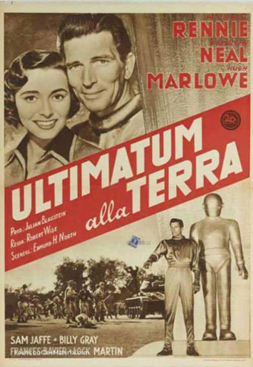 The Day the Earth Stood Still - Italian Movie Poster