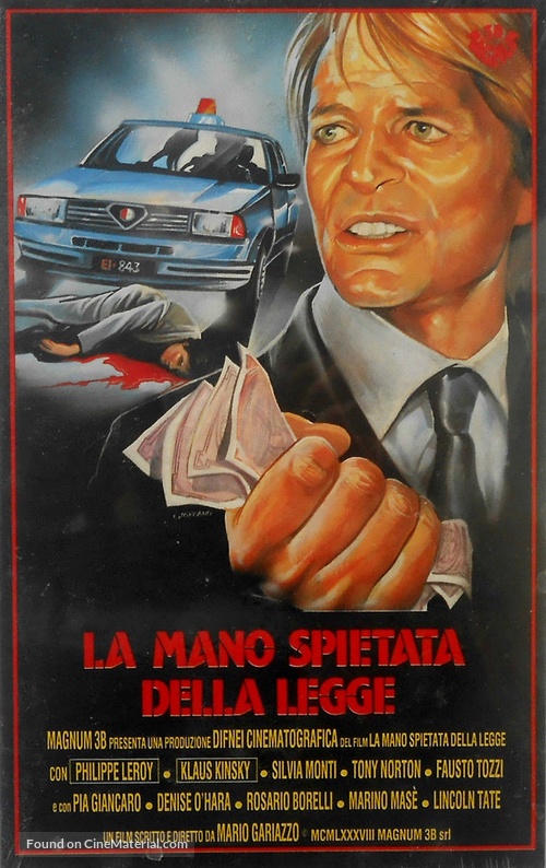La mano spietata della legge - Italian VHS movie cover